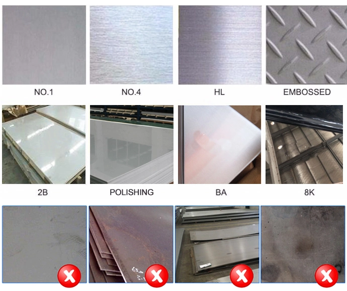 Las hojas chinas de los Ss platean conjuntos del precio 3m m ASTM A240 3m m 3.5m m que 316 430 placas de acero inoxidables comunes cubren