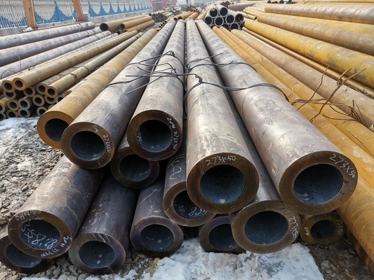 tubo 0.6m m inconsútil 0.7m m ASTM 0.8m m negro del acero de carbono de 0.5m m laminados en caliente