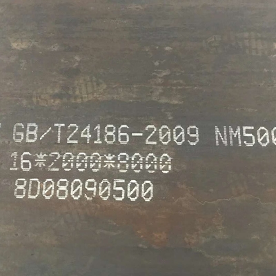 Placa de acero de desgaste resistente a la abrasión Nm450 Hoja de 120 mm