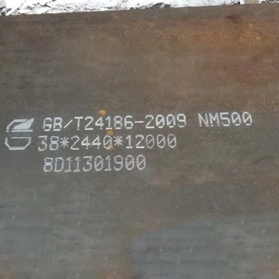 Placa de acero antidesgaste personalizada Ar resistente a la abrasión 2000 mm