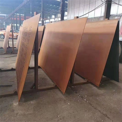 Placa de acero suave laminada en caliente Corten del impermeable Un Q355NH 150m m