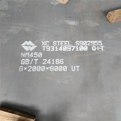 Placa de acero de la hoja del carbono de la resistencia de desgaste de NM400 NM500 para la maquinaria de explotación minera 150m m